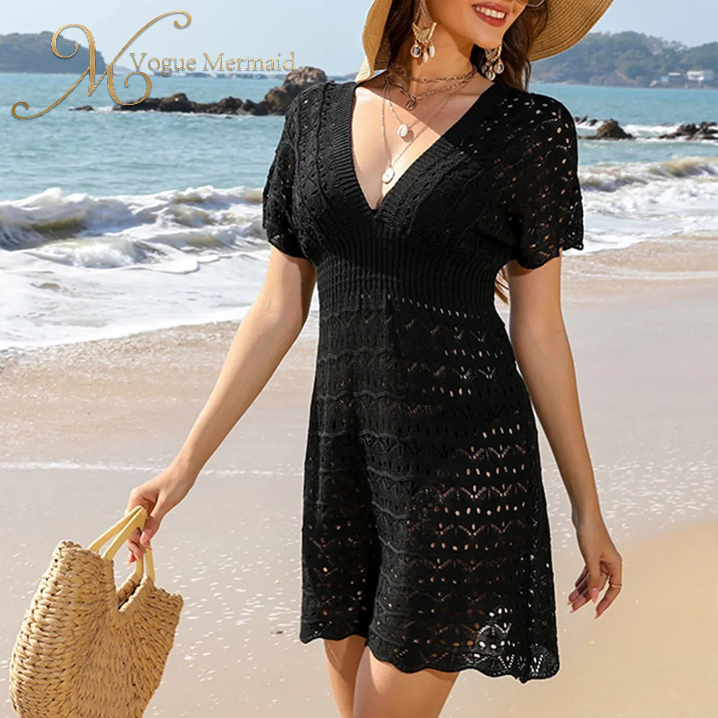 crocheted dress for beach