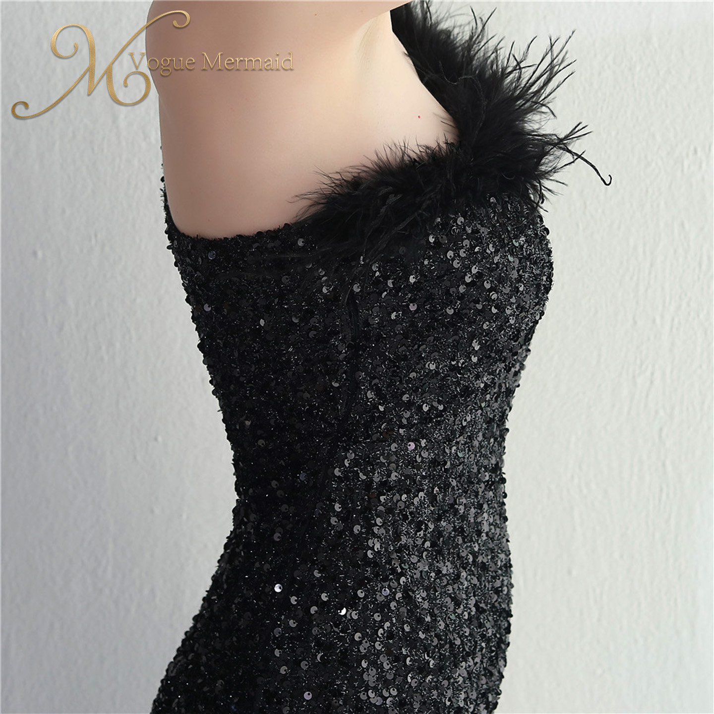 women black sequin dress