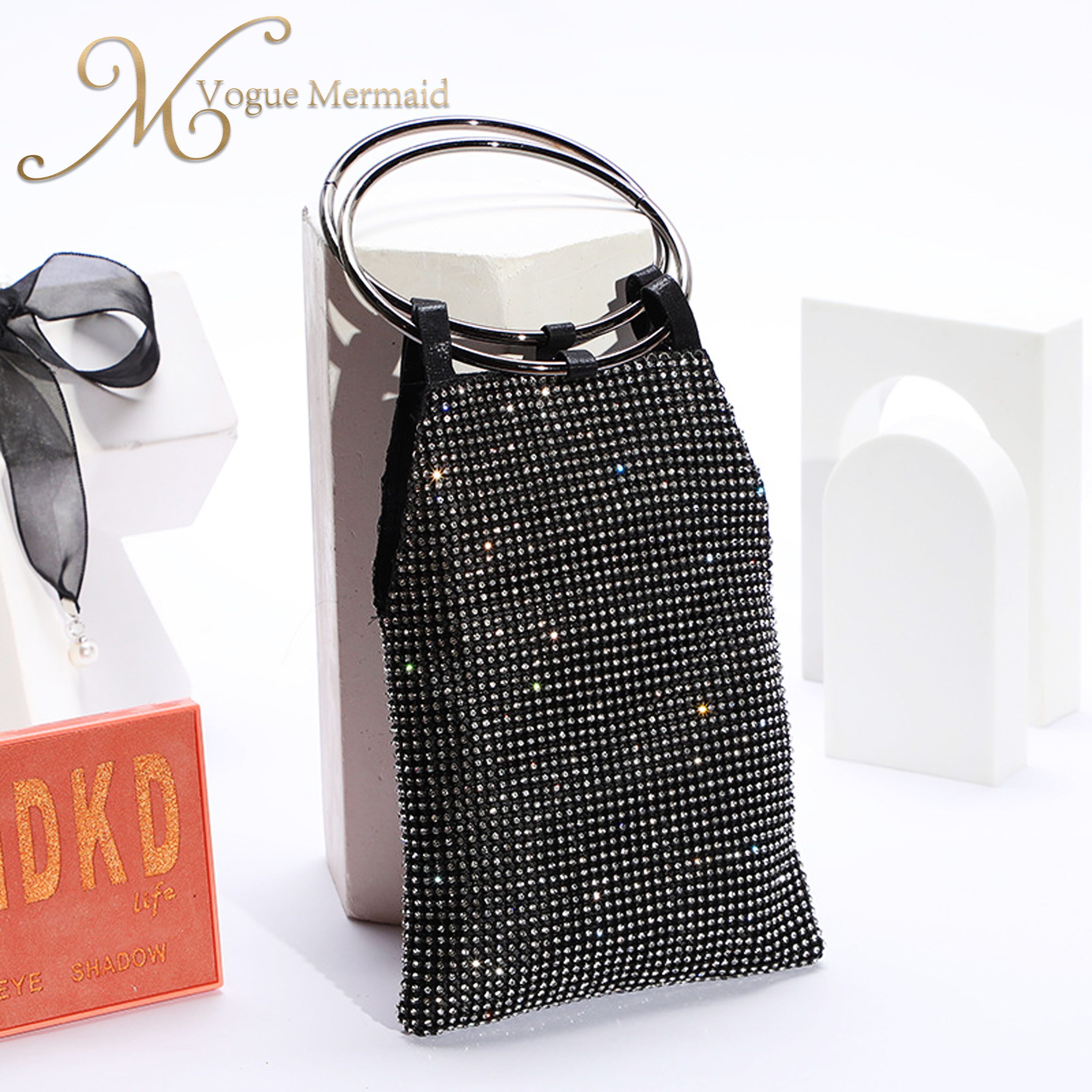 portable rhinestone evening bag