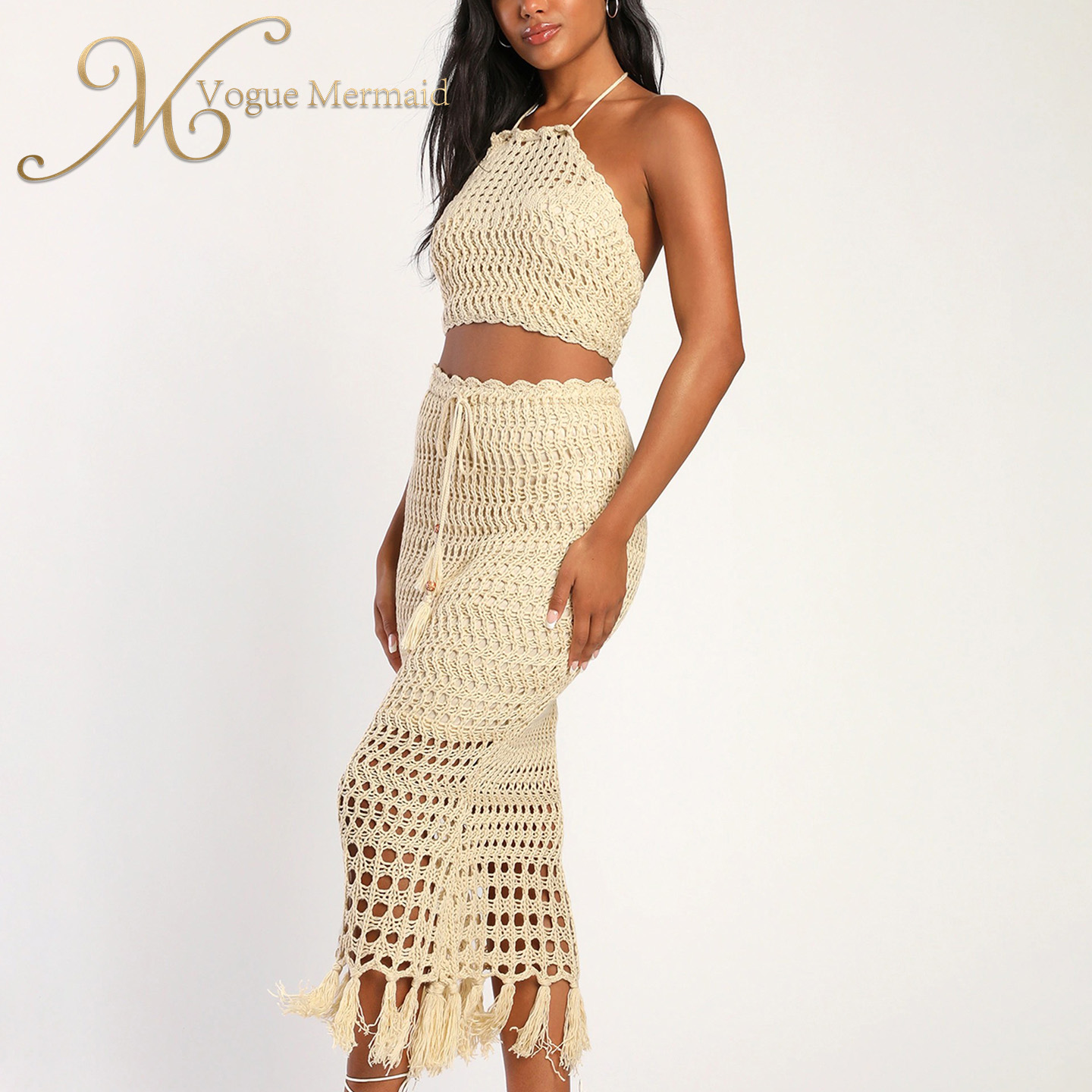 crochet clothing set for beach