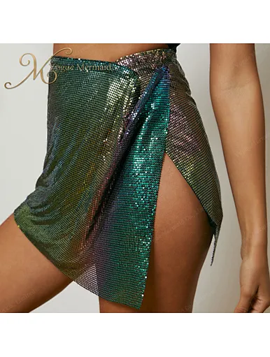 metal mesh short skirt
