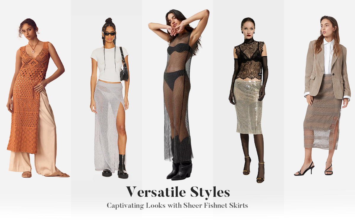 see through mesh dress layering