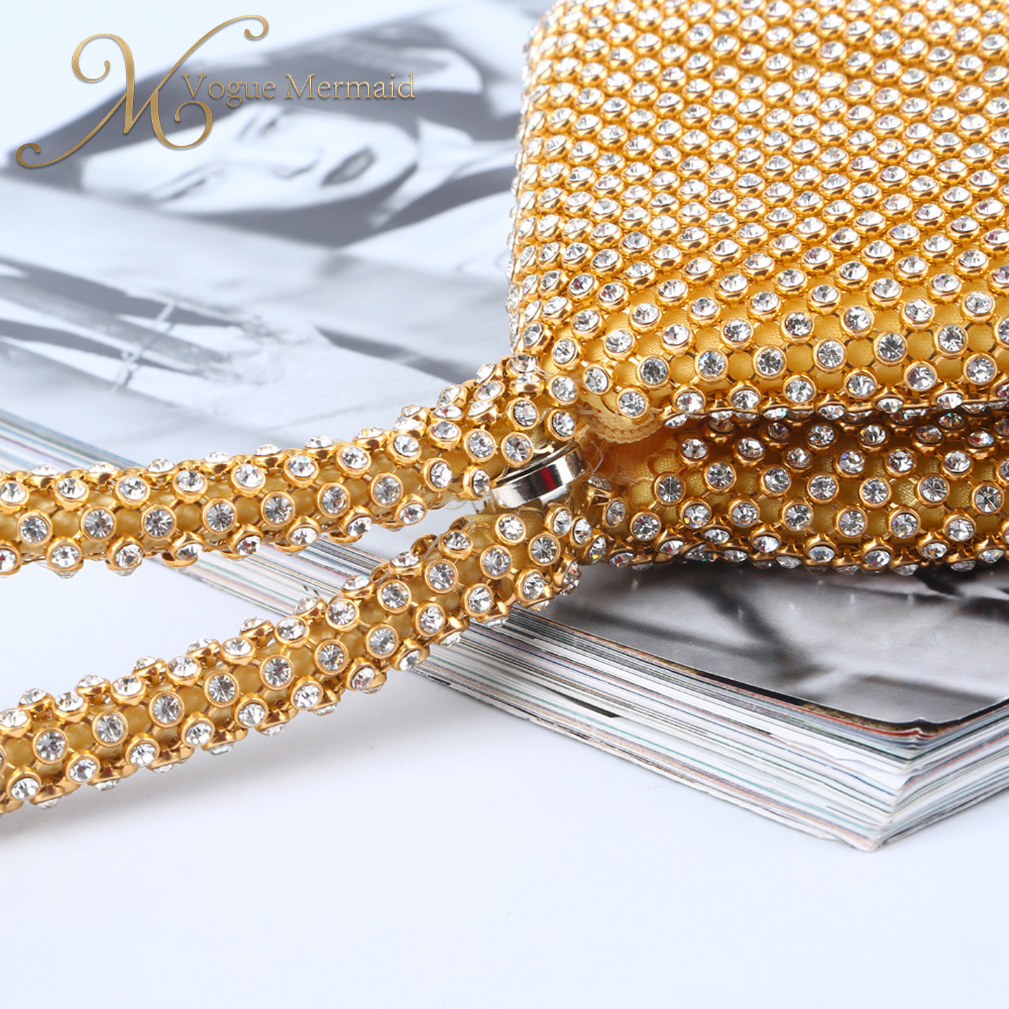 women rhinestone mini bag
