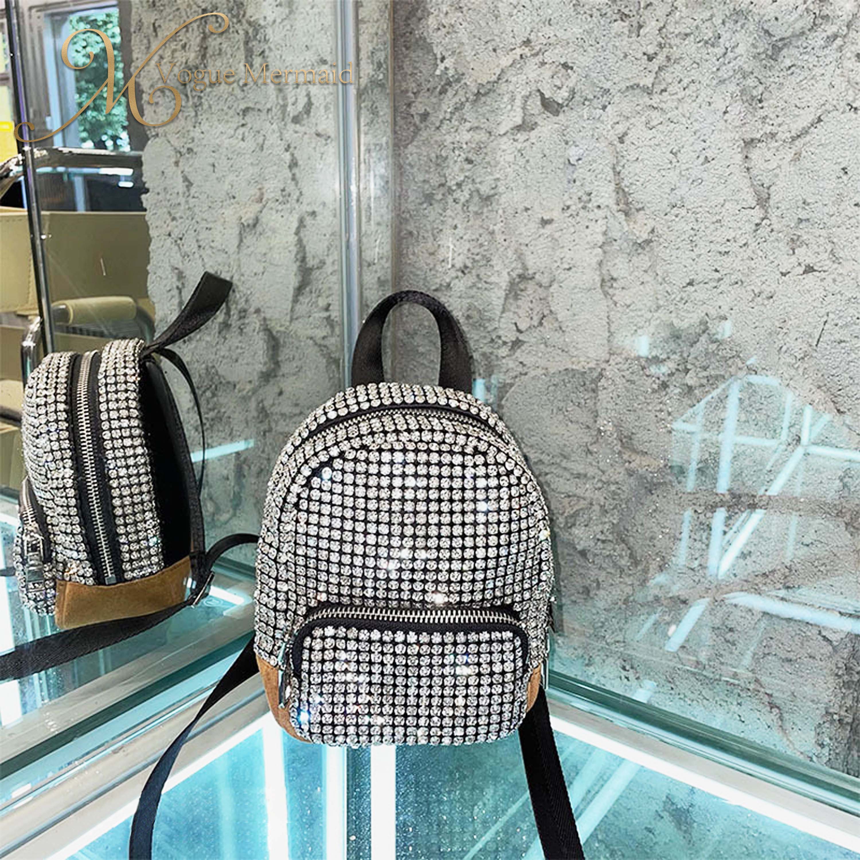 rhinestone backpack for party