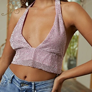 pink rhinestone top
