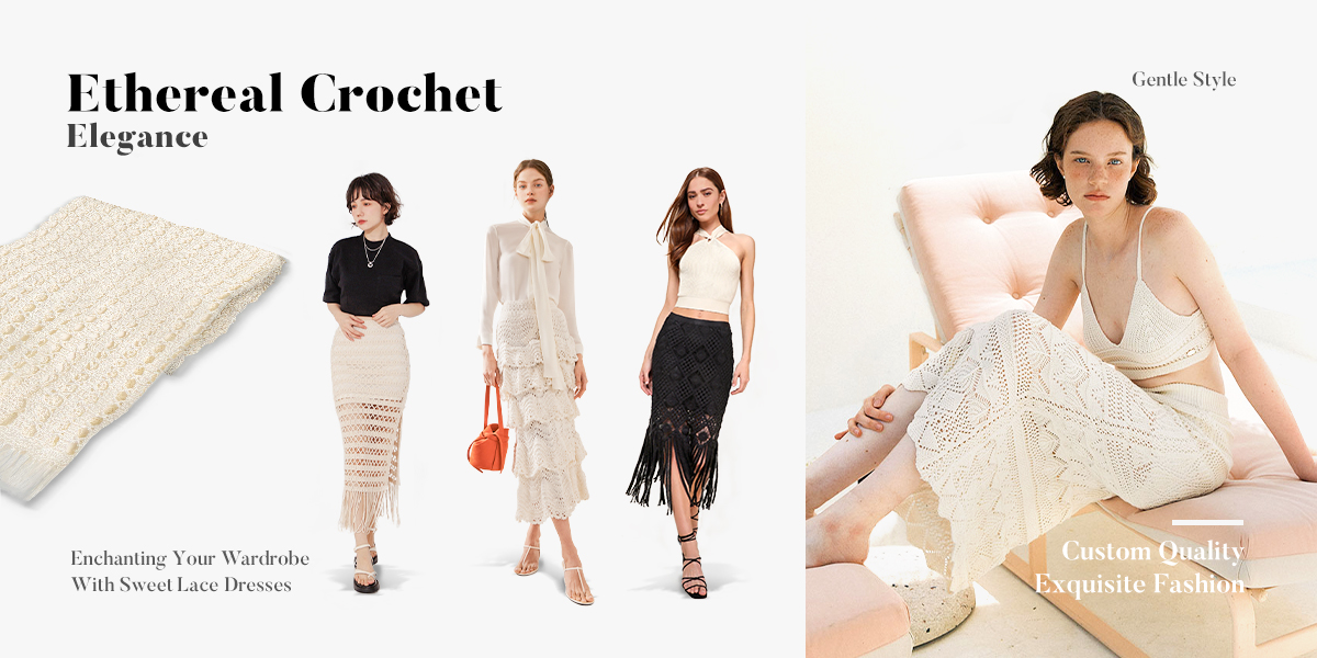 Elegant Style Crochet Skirt