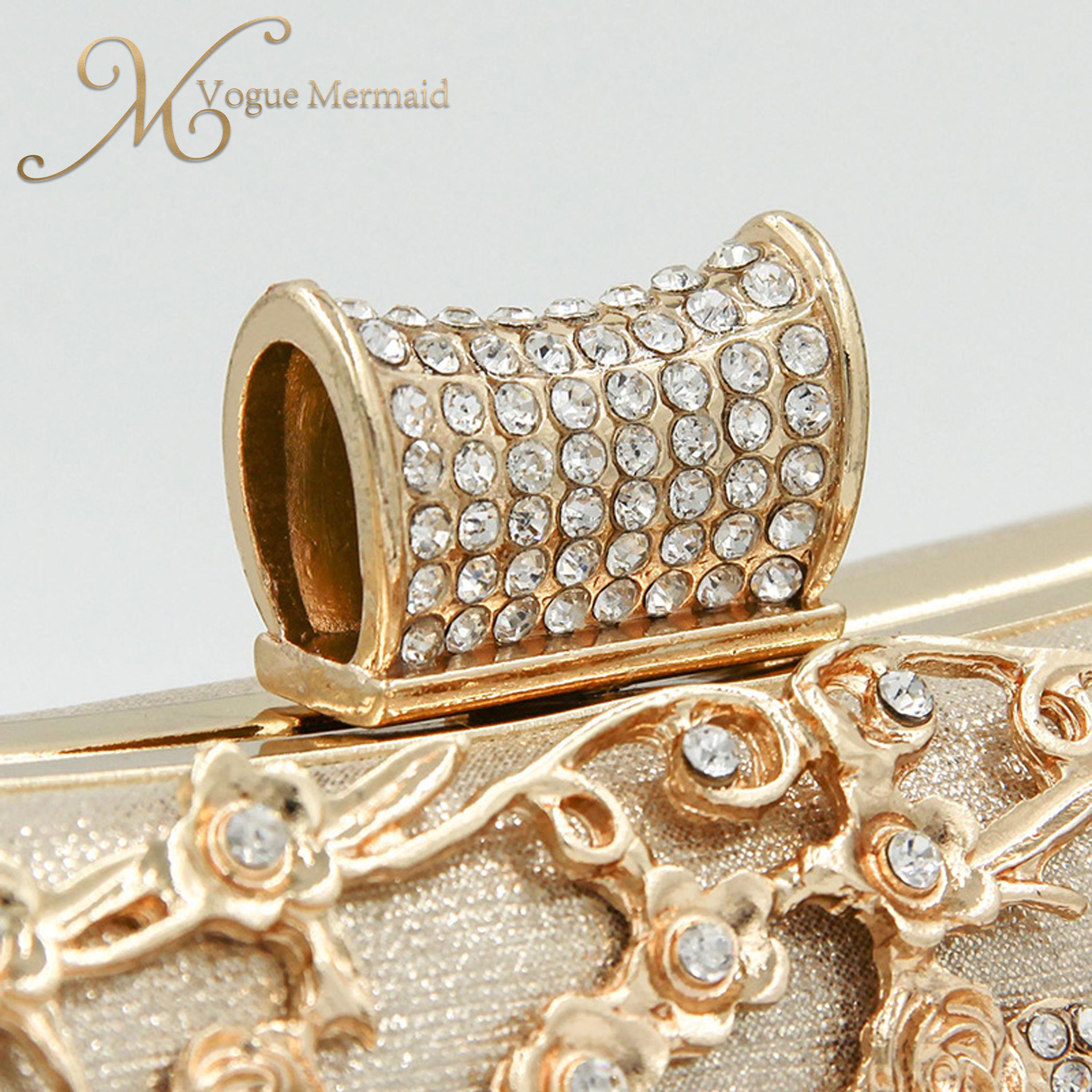 gold rhinestone clutch bag