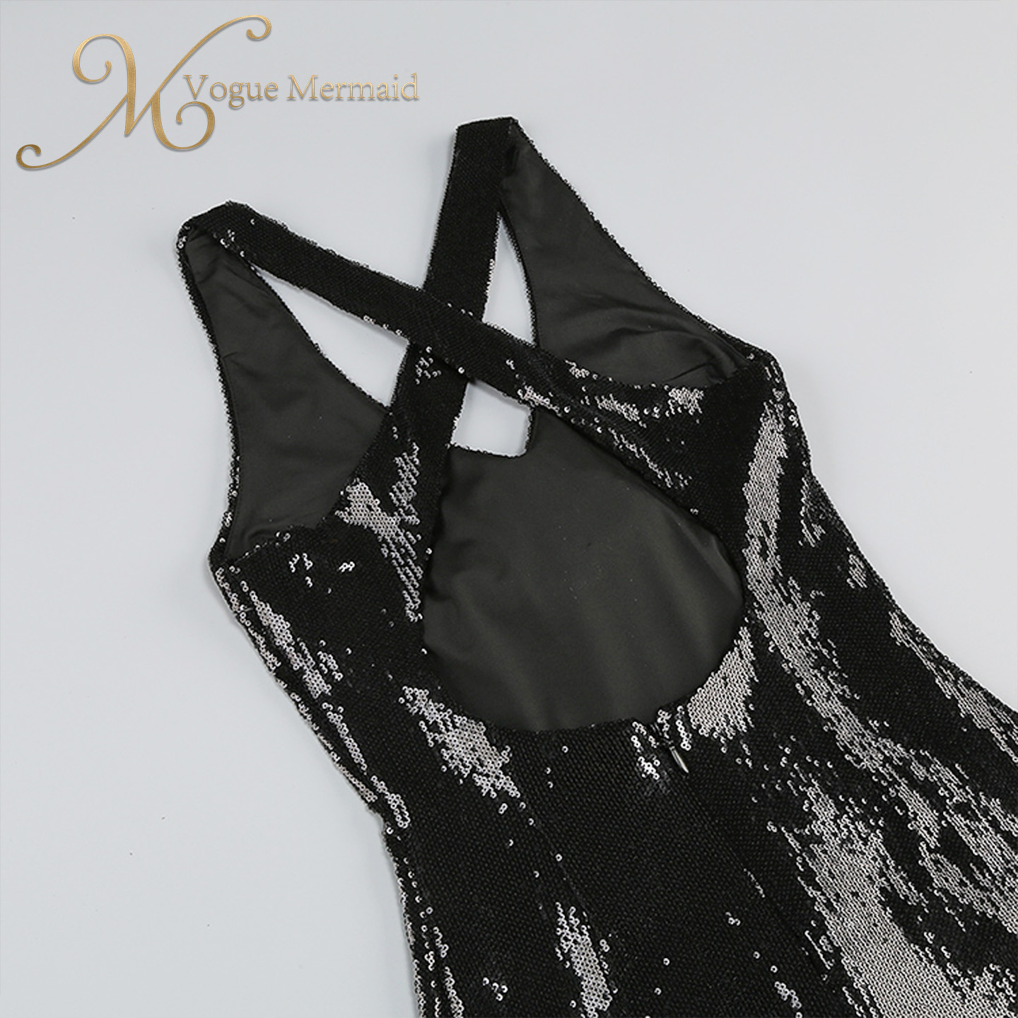 black sequin prom dress for evening