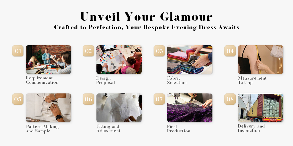 Design and Customization Process of Custom Evening Dresses
