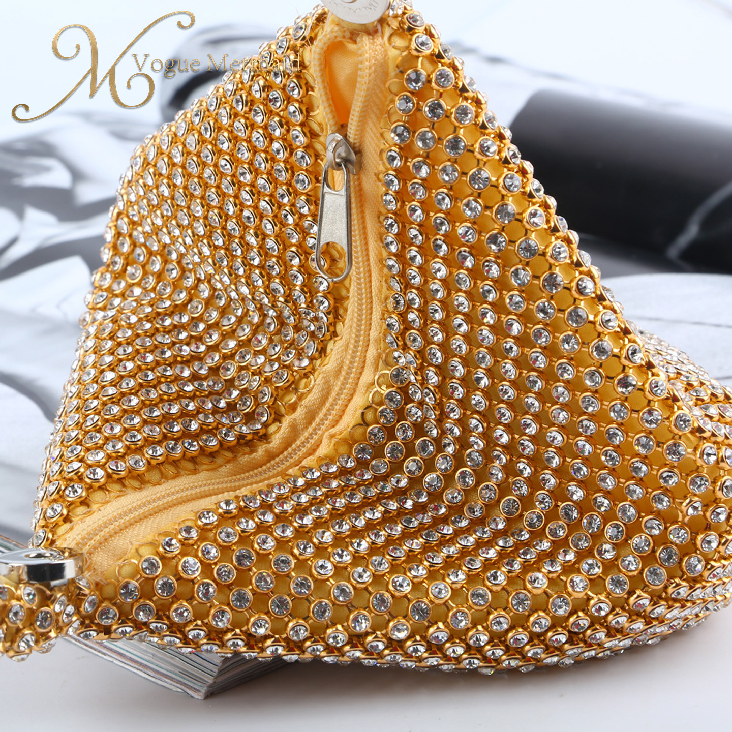 portable rhinestone mini bag
