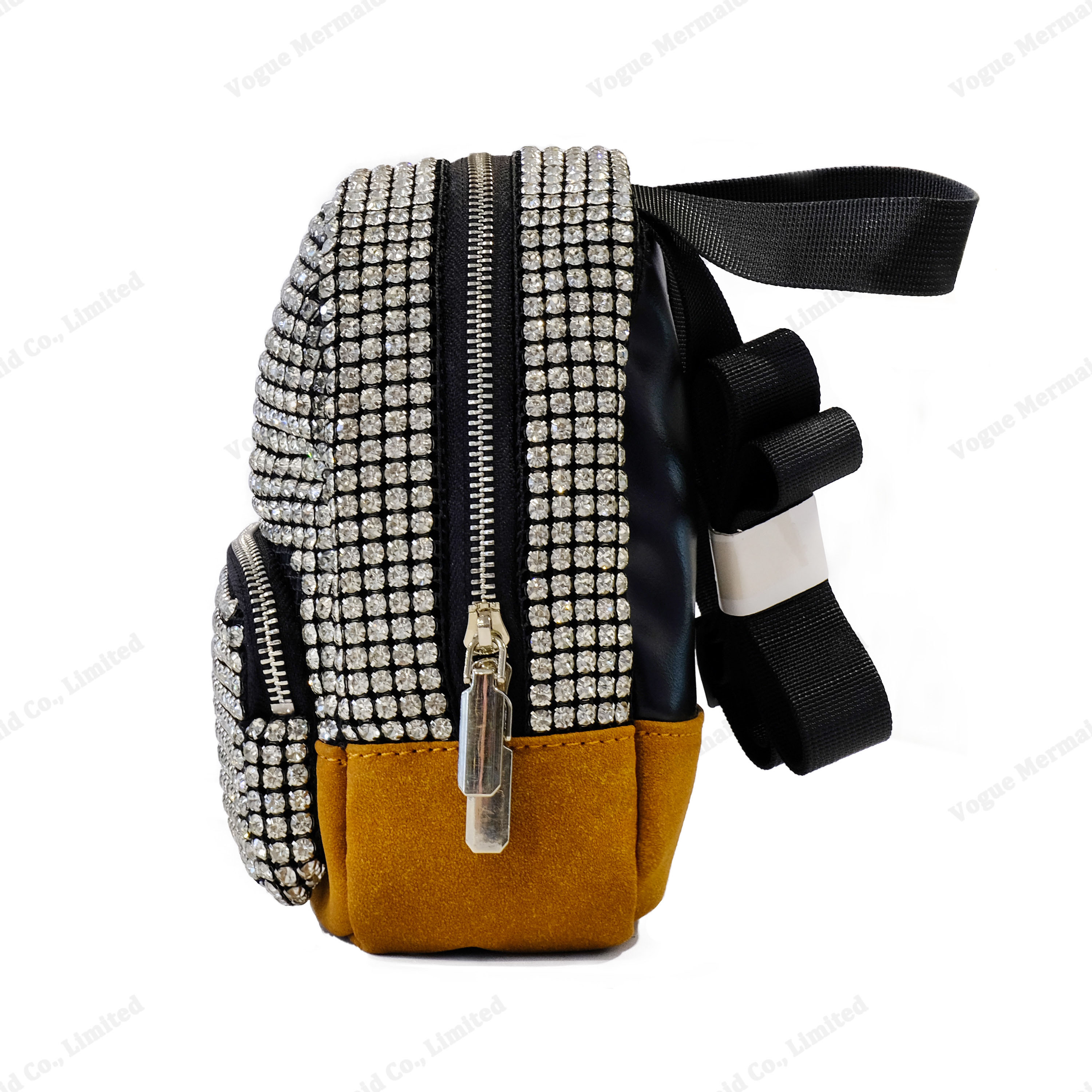 black rhinestone backpack