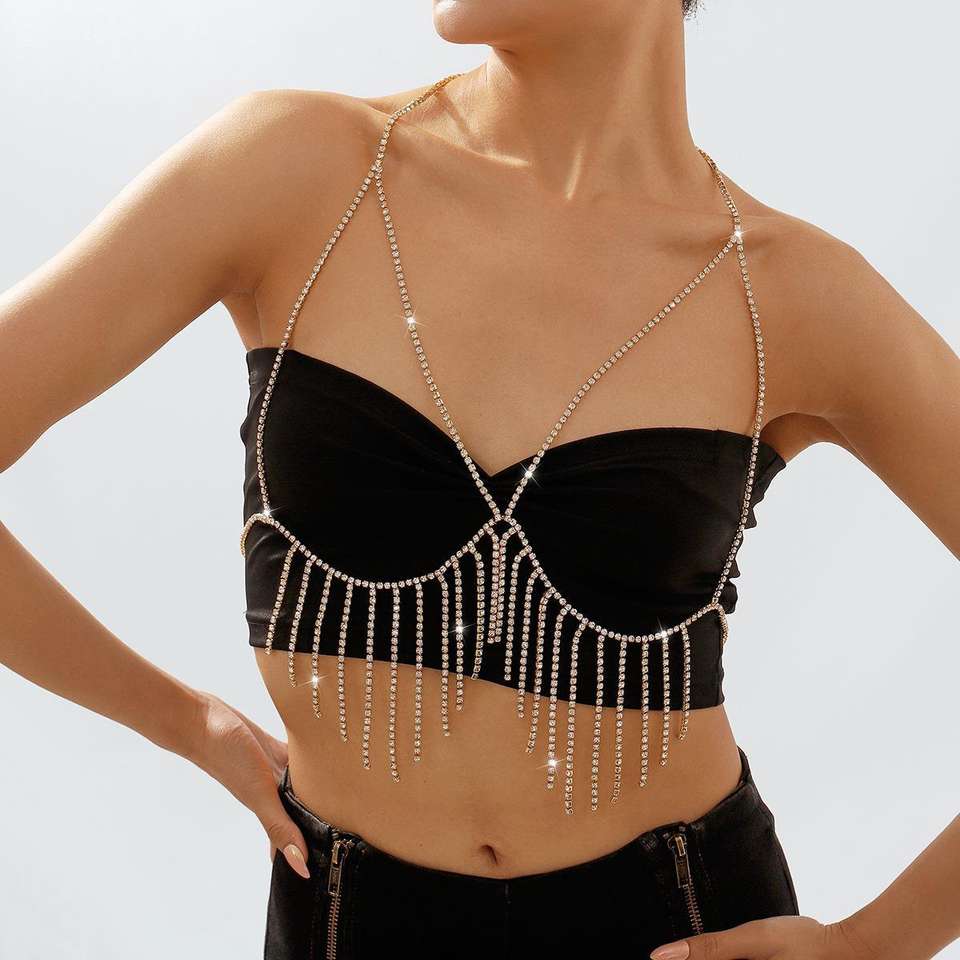 hot selling body chain bra