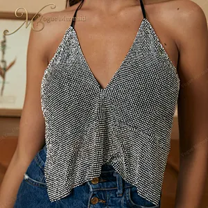 black rhinestone tank top