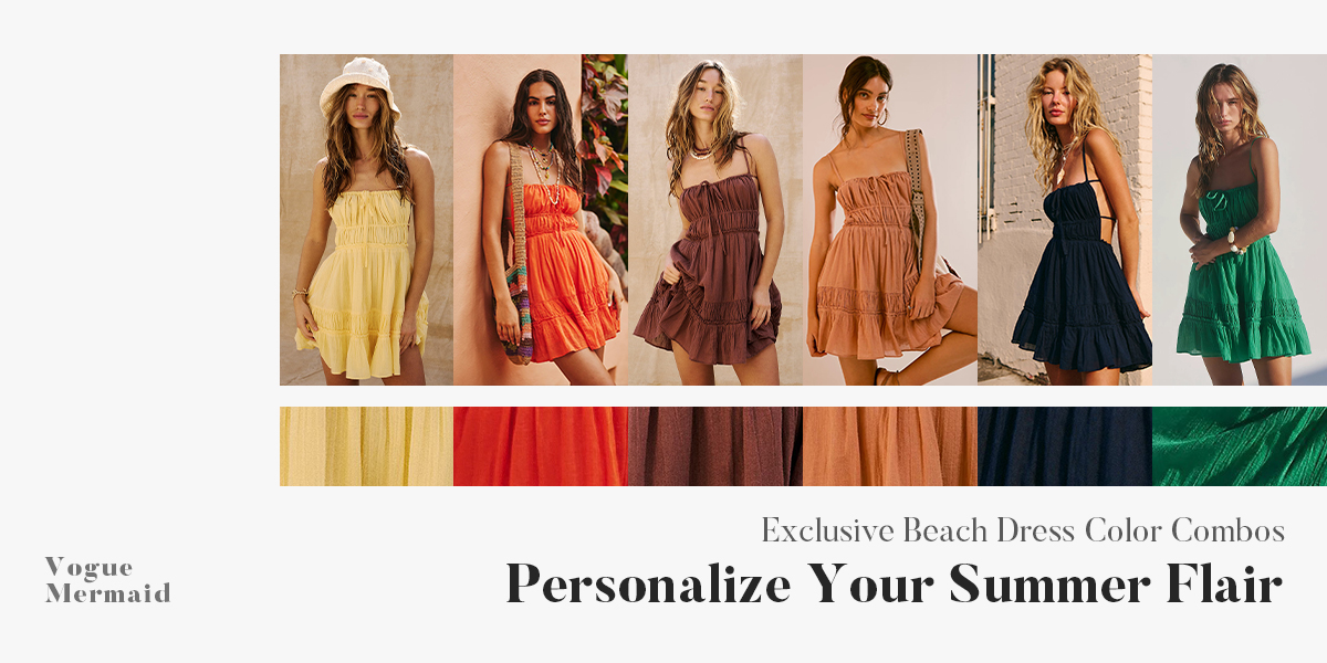 beach dress color customization services