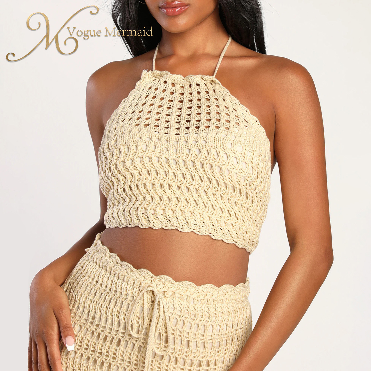 bodycon crochet clothing set