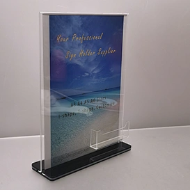 Acrylic A4 T Shape Sign Holder