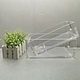 Customized colorful transparent cuboid design acrylic household paper box tissue box