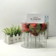 acrylic heart-shaped flower display box