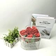 acrylic heart-shaped flower display box