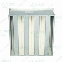V-combined foldaway filter