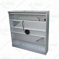 rear view of square shape fan filter units