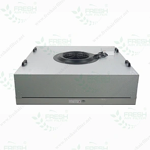 horizontal view of fan filter units