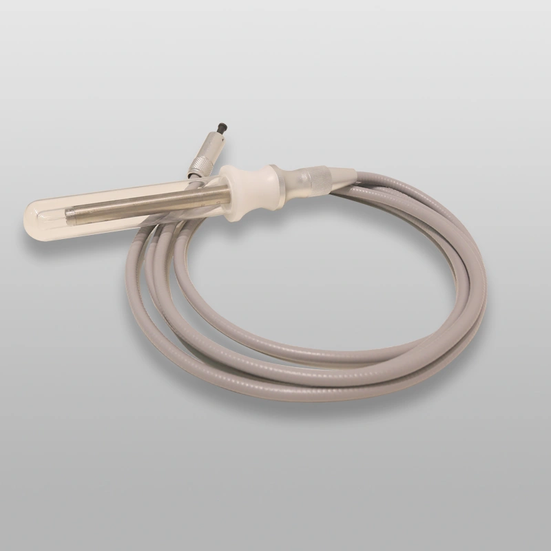 Medical-grade gynecology handpiece with optical fiber for laser vaginal treatment – ergonomic, reusable, and CE-certified