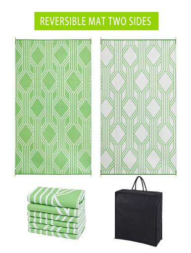 Beach mat PP pipe woven plastic beach mat portable folding portable beach mat outdoor picnic mat