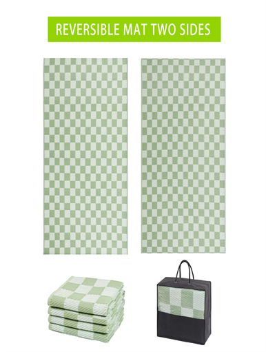 Beach mat PP pipe woven plastic beach mat portable folding portable beach mat outdoor picnic mat