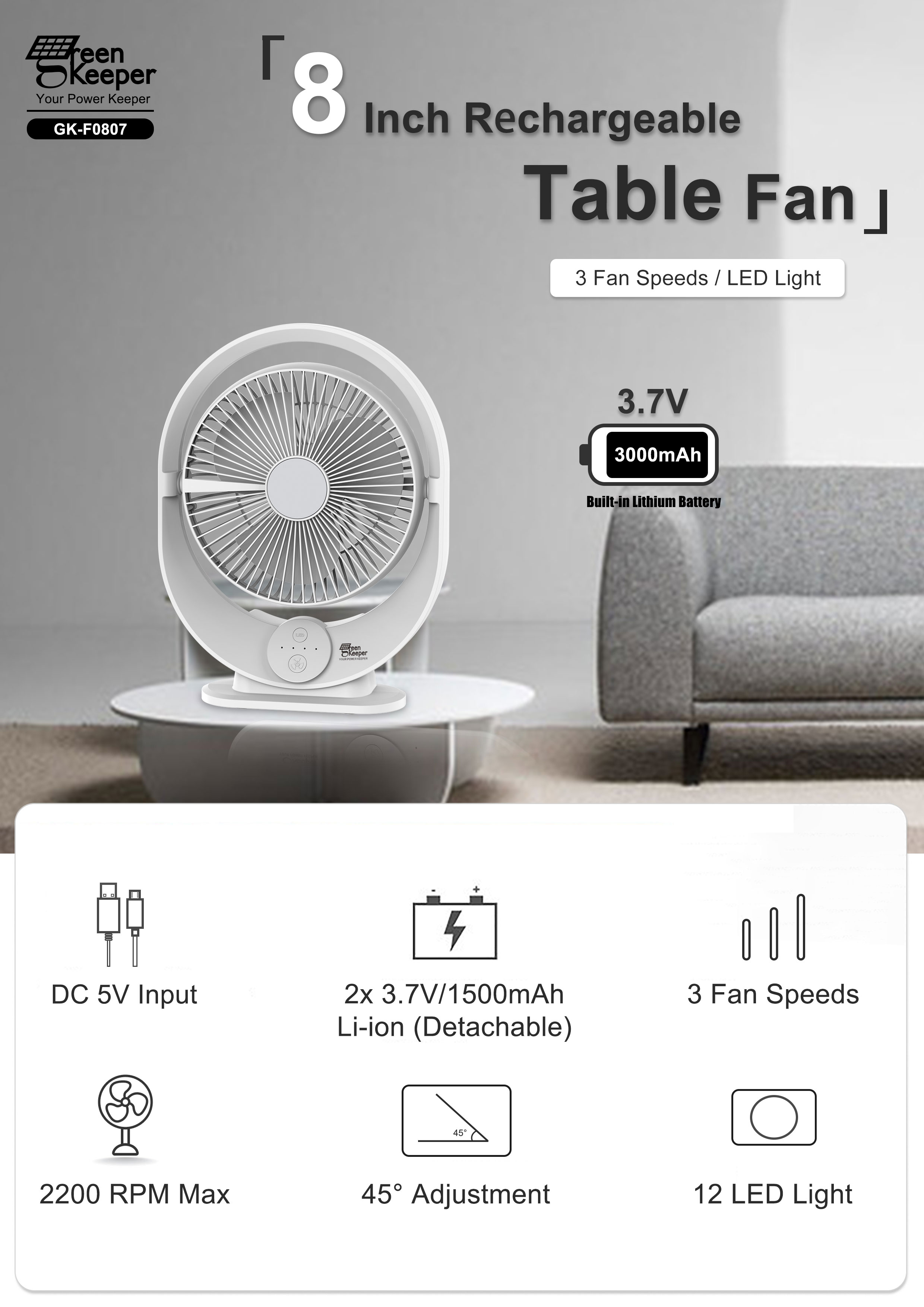 The portable solar fan with battery is a remarkable device that combines functionality, portability, and sustainability.