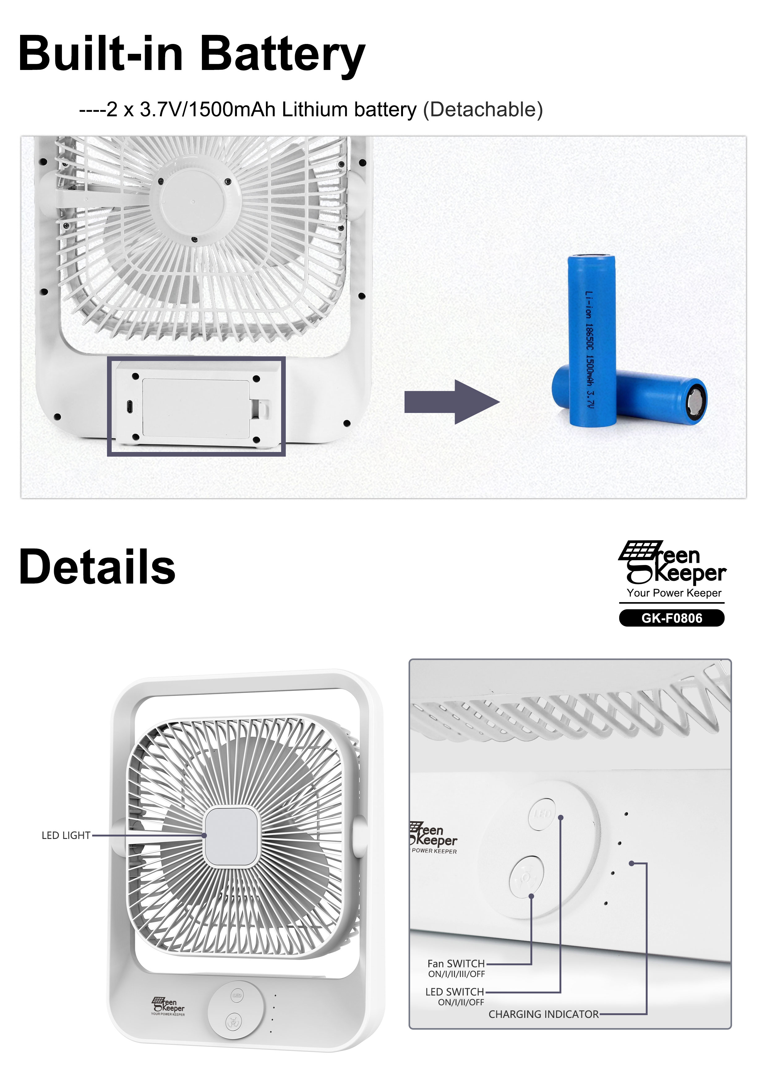 The solar cooling fan with battery is an innovative device that offers both convenience and eco-friendliness.