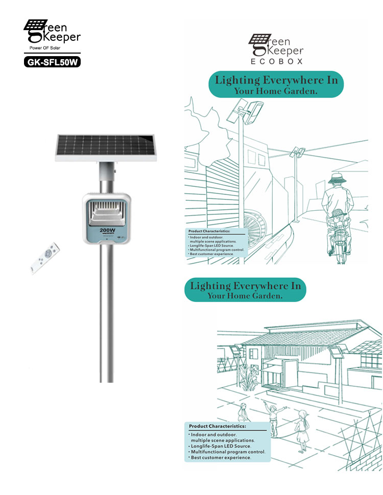 The 200 watts solar flood light is a revolutionary lighting solution that combines high power and renewable energy to illuminate outdoor spaces.