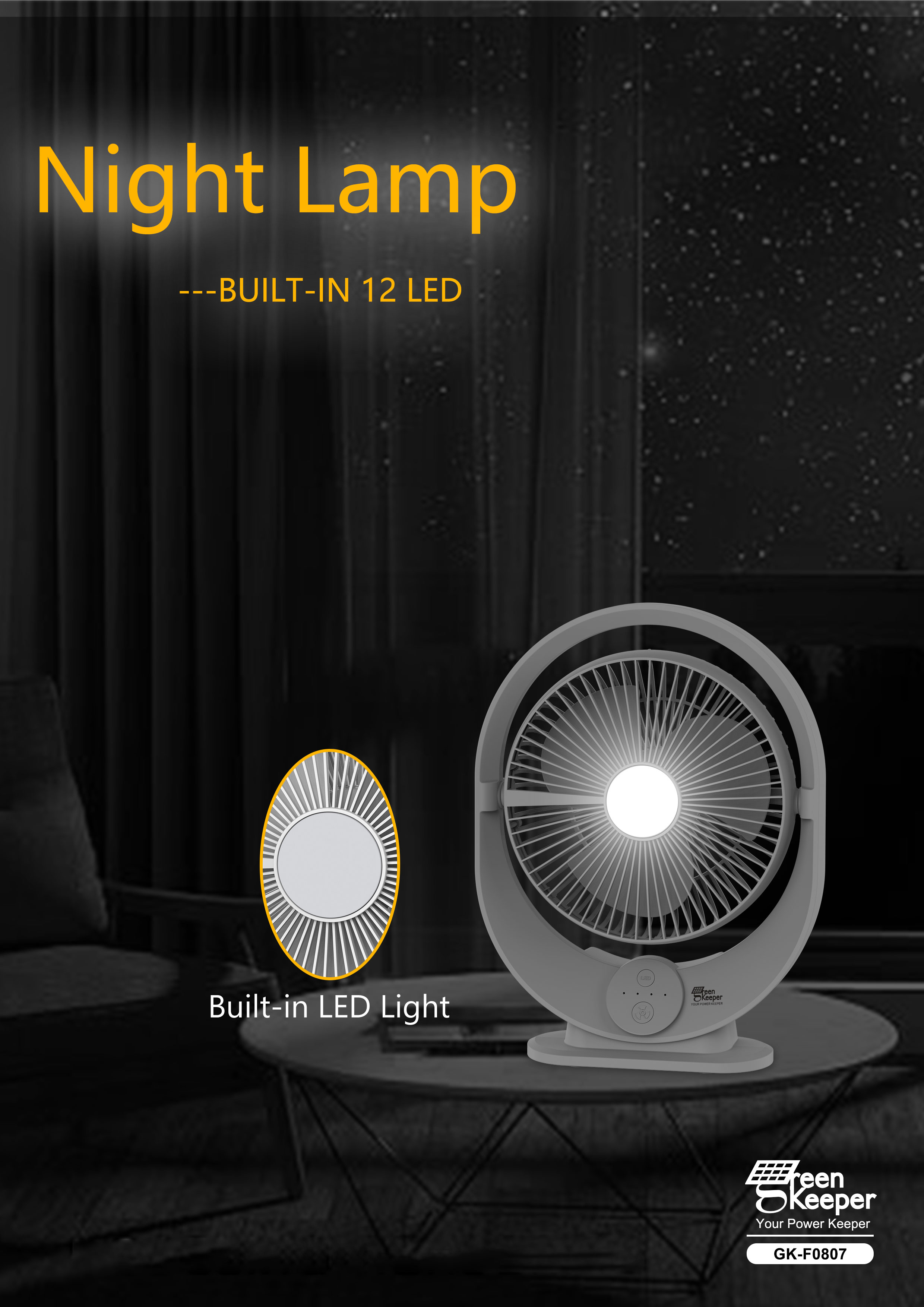 The solar table fan with LED light offers a practical solution for staying cool and well-lit while enjoying the great outdoors. 