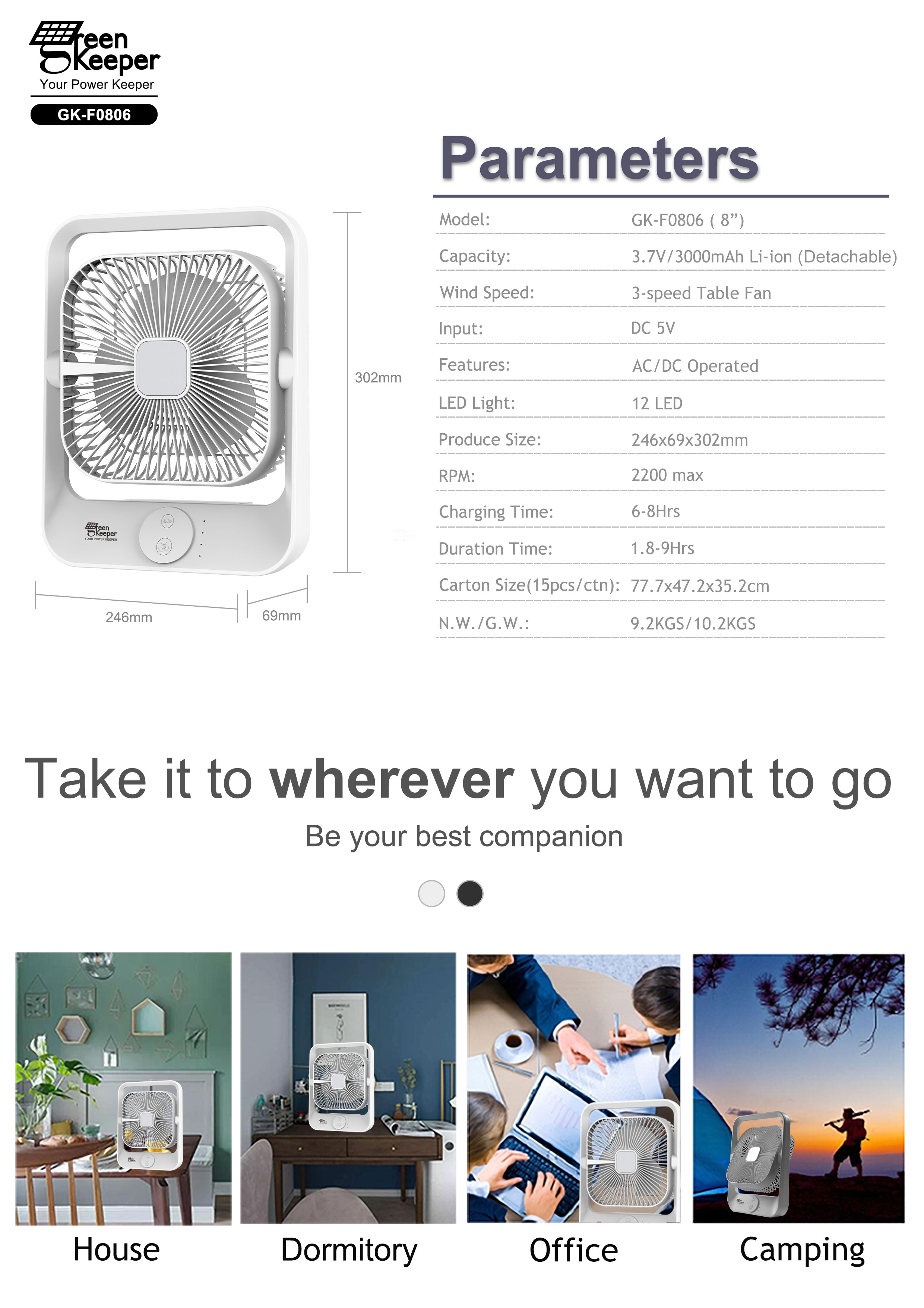 Not only does this solar cooling fan for camping offer practicality, but it also contributes to a greener environment.