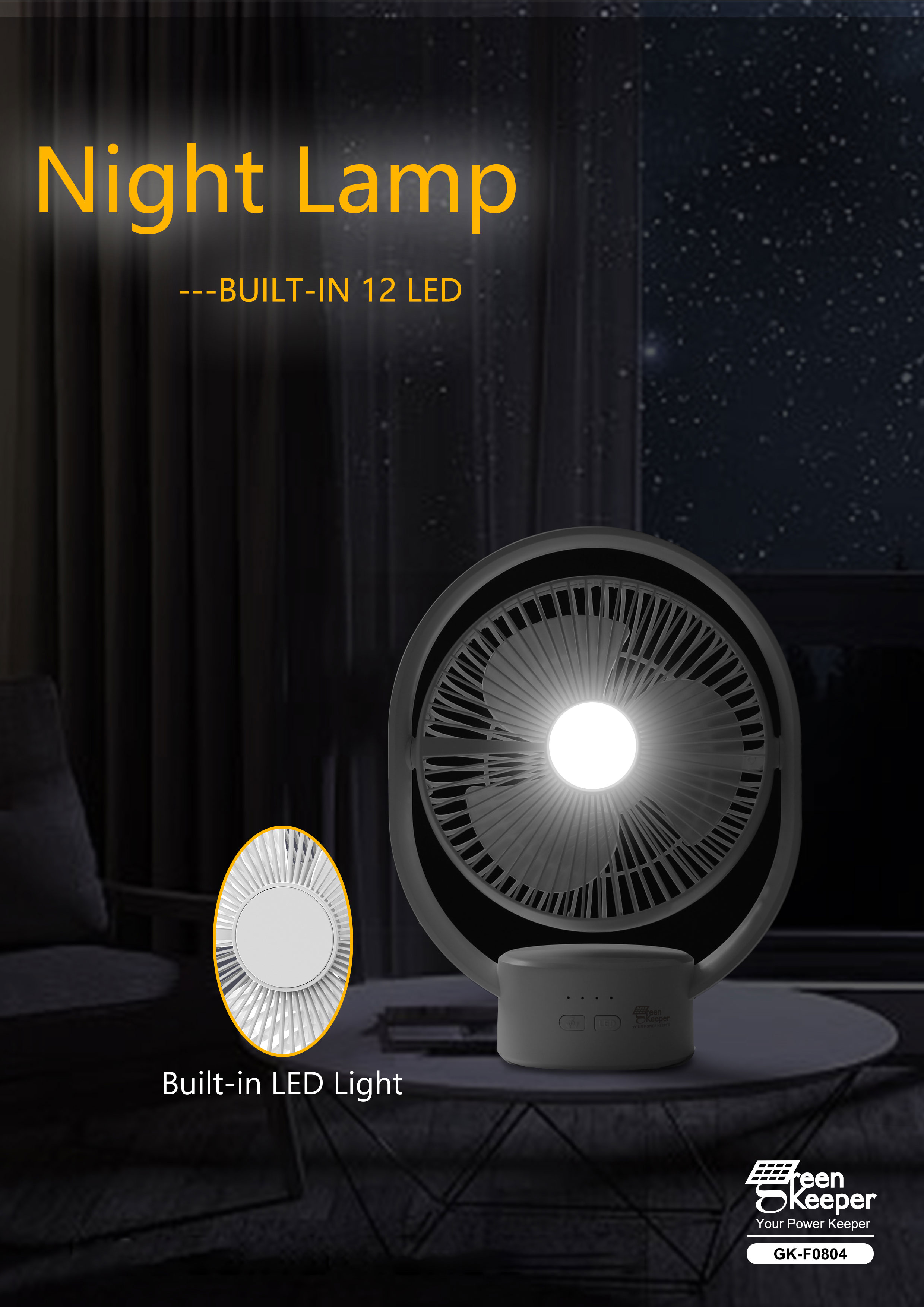 The portable solar fan with LED litht offers a practical solution for staying cool and well-lit while enjoying the great outdoors. 
