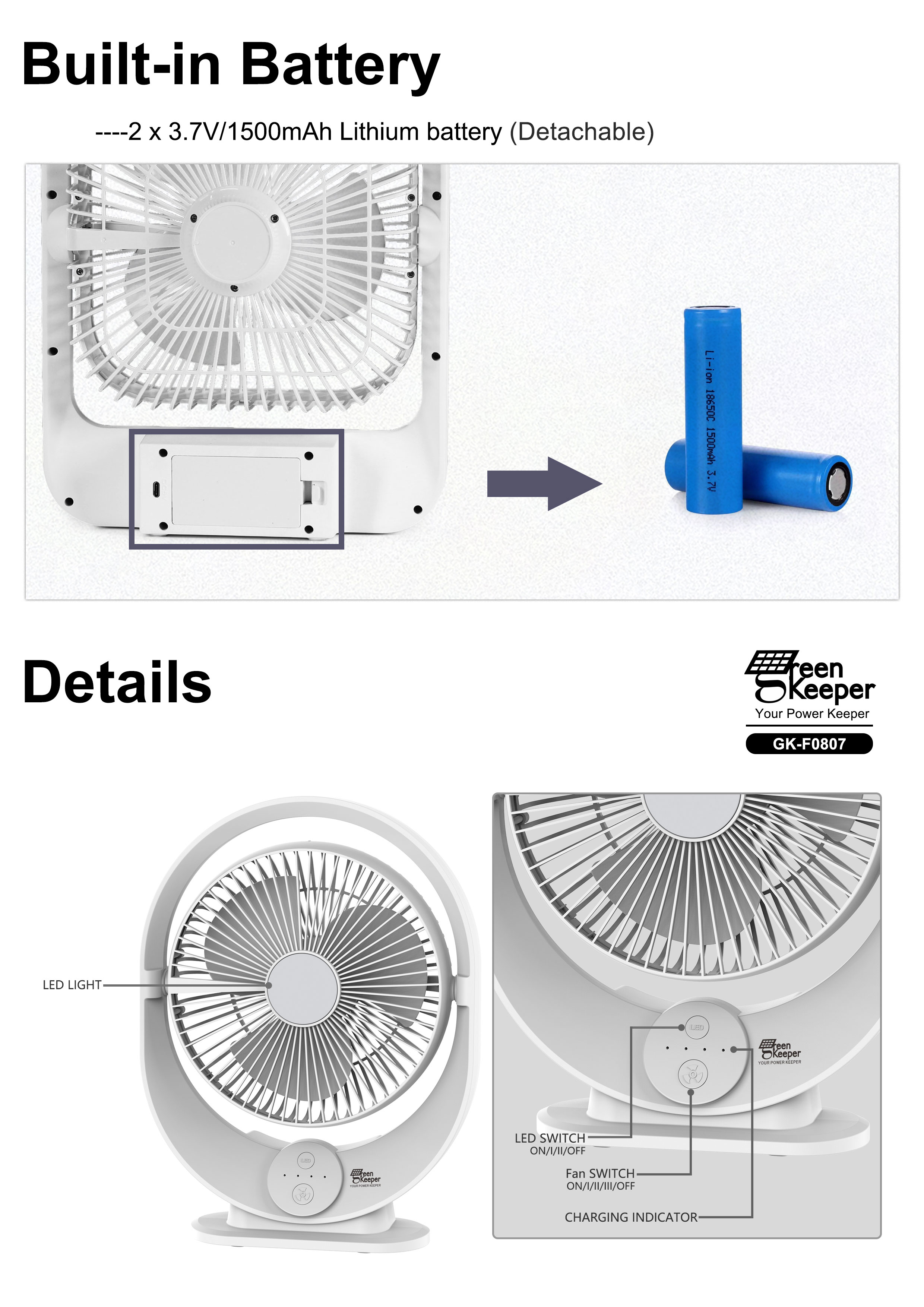 The portable solar fan with battery is an innovative device that offers both convenience and eco-friendliness.
