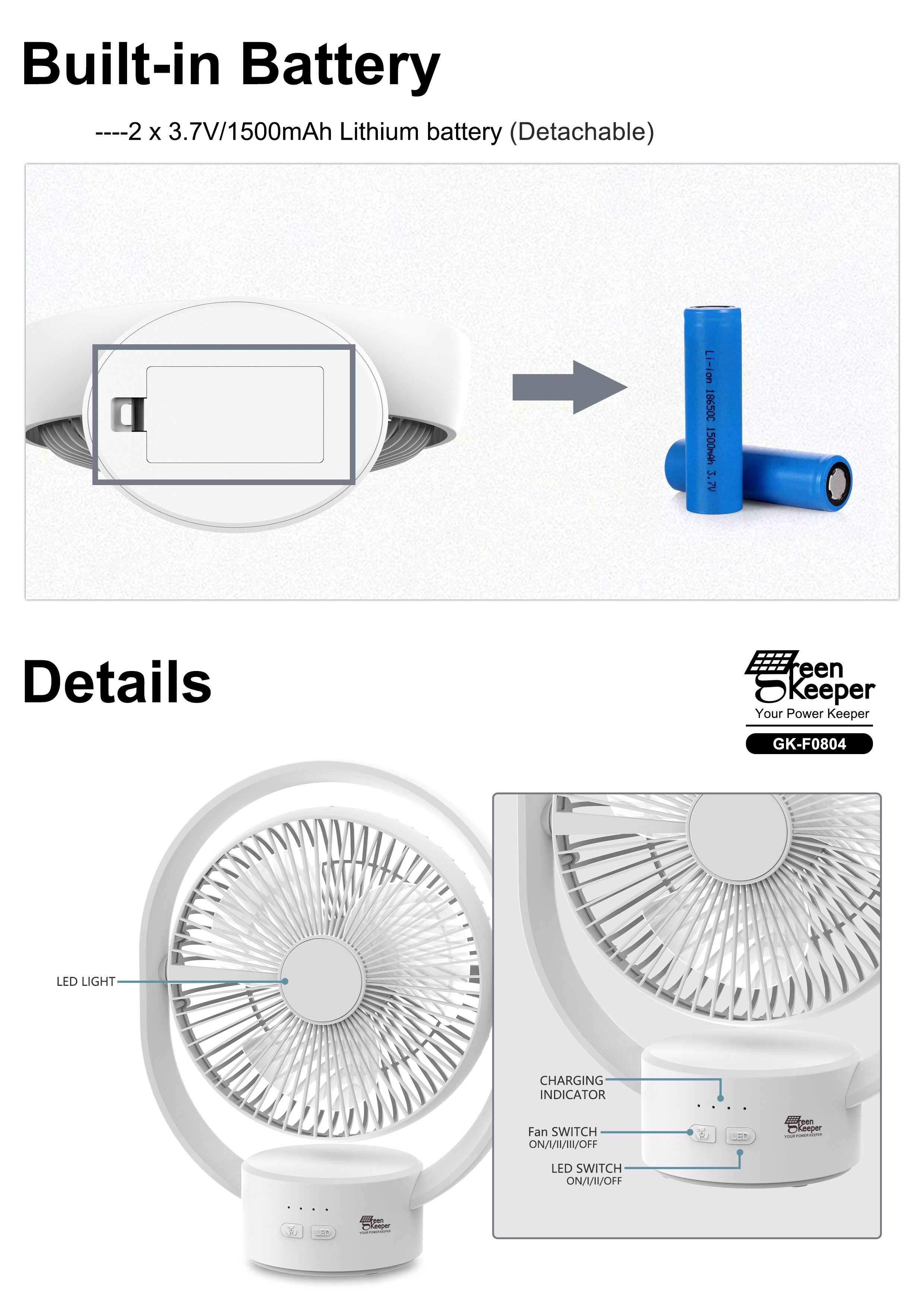 The solar table fan with battery is an innovative device that offers both convenience and eco-friendliness.