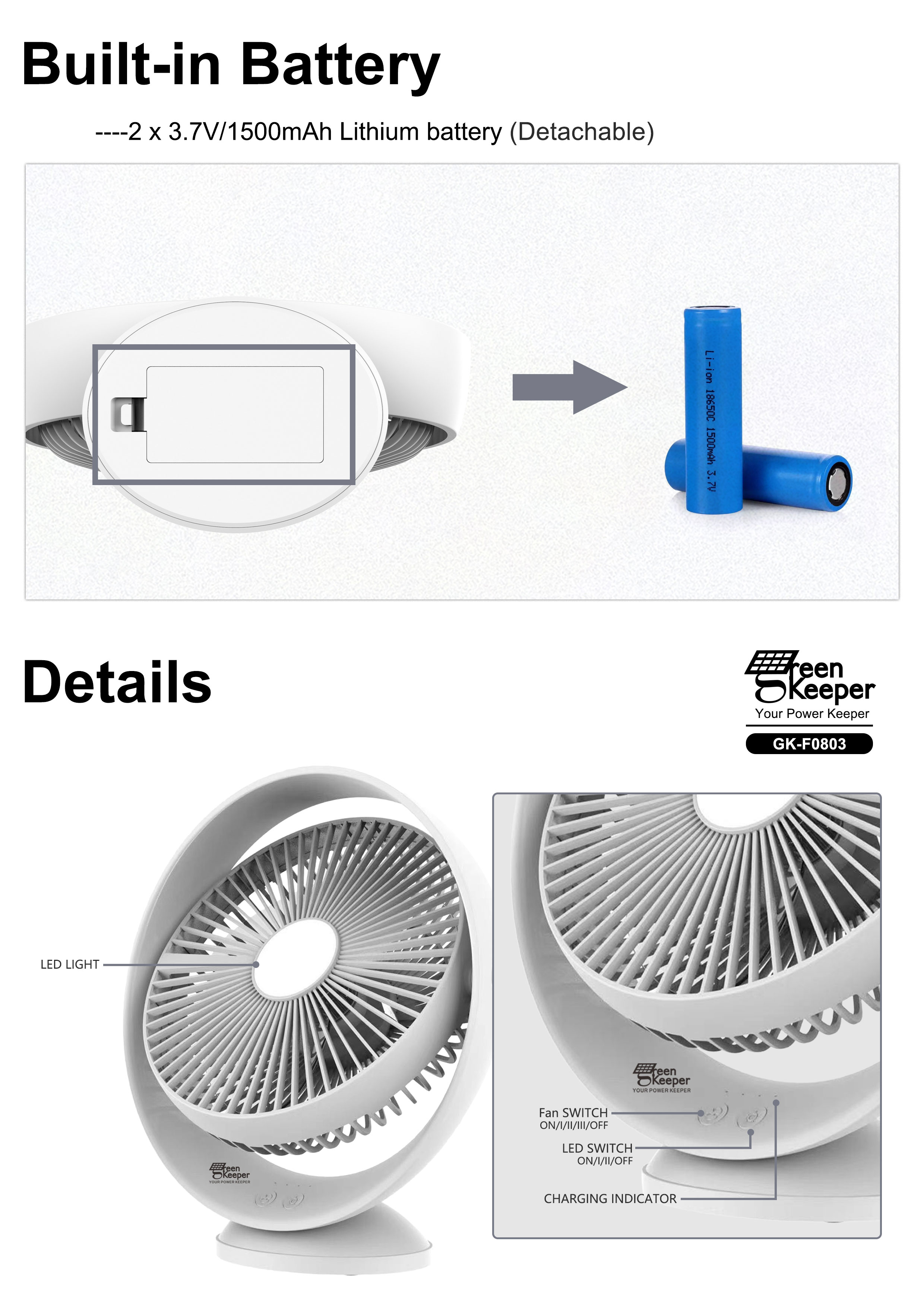 The solar table fan with battery is an innovative device that offers both convenience and eco-friendliness.