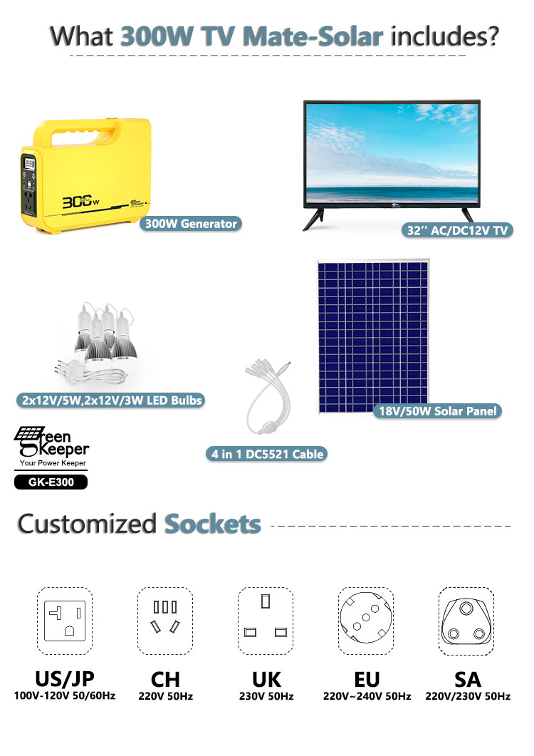 portable solar generator power station