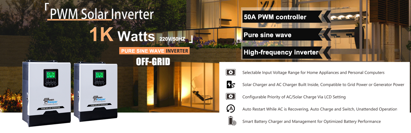 off-grid inverter is a type of inverter that is designed to work with renewable energy sources such as solar panels or wind turbines.
