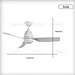European ABS Ceiling Fan LED light Fanplus