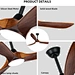 Wood giant ceiling fan 52 inch integrated LED Fanplus