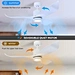 DC Pure Copper Motor 52inch ABS Ceiling Fan Light Fanplus