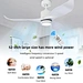 DC Pure Copper Motor 52inch ABS Ceiling Fan Light Fanplus
