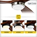 52 Inch 3 Solid Wooden Ceiling Fan Fanplus