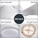 European ABS Ceiling Fan LED light Fanplus