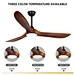 Wood giant ceiling fan 52 inch integrated LED Fanplus
