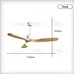 Ceiling fan poplar solids Fanplus