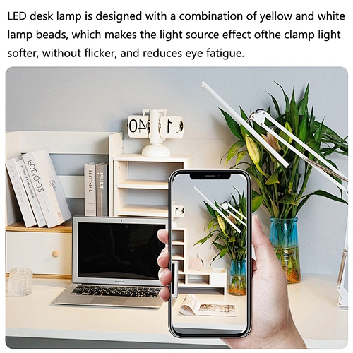 Desk lamp with clamp