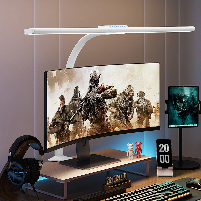 LED Desk Lamp, 24W Architect Desk Lamp with Clamp